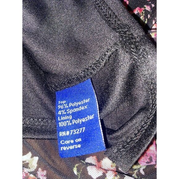 Apt. 9 women's sleeveless black foral lined career/casual blouse size small - Picture 7 of 9